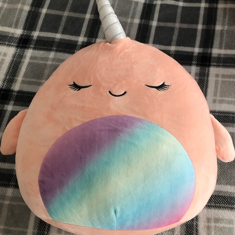 nwt 14” evie the narwal squishmallow